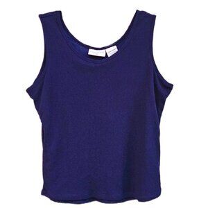 Kathy Ireland Dk Blue Tank with Liner - L